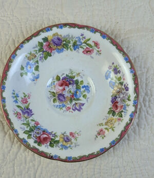 Royal Grafton English Bone China 5" Saucer Floral